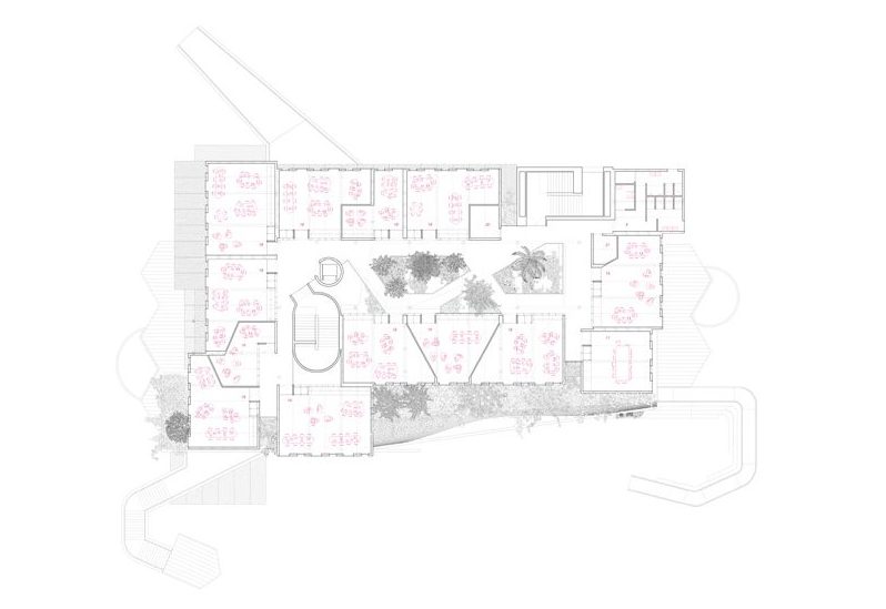 andrés jaque plans the reggio school in madrid as a complex, vertical ecosystem