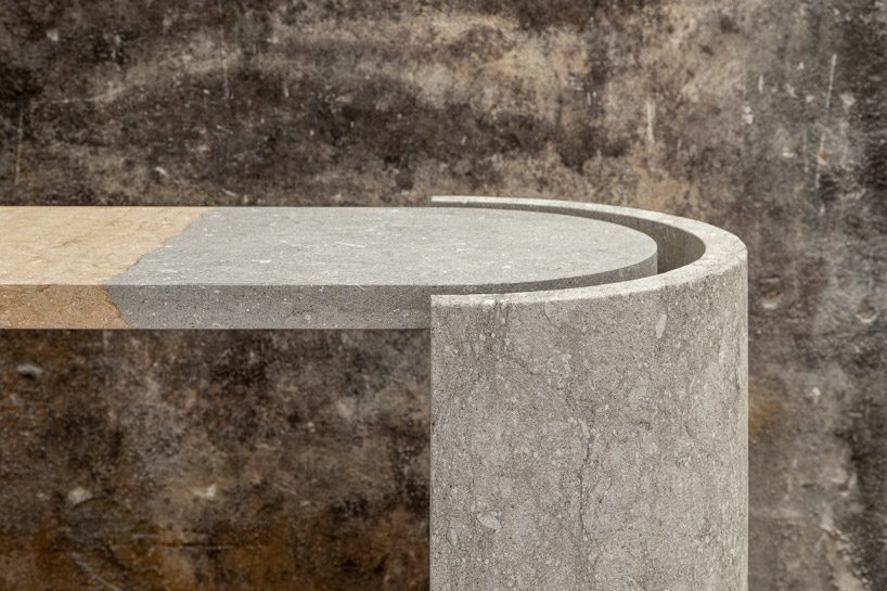 the BICOLORE collection by BCXSY highlights the natural beauty of ancient vicenza stone