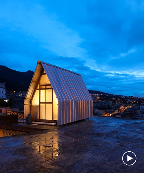 parasitic house is a tiny 12 sqm dwelling built by el sindicato arquitectura in ecuador