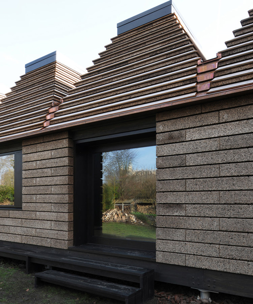 this innovative, monolithic house is made almost entirely out of cork