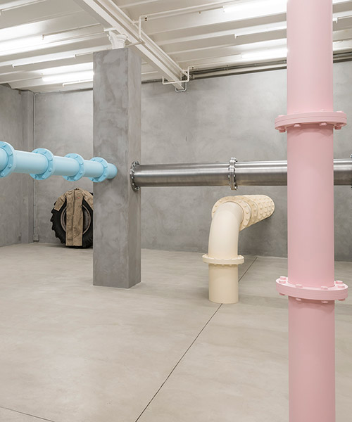 elmgreen & dragset turn barcelona gallery into an abandoned, underground boiler room