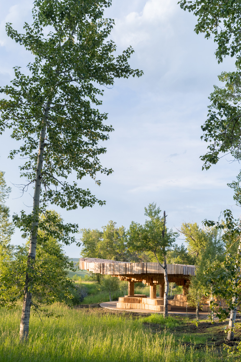 francis kéré's tippet rise pavilion offers 'a more intimate experience of its landscape'