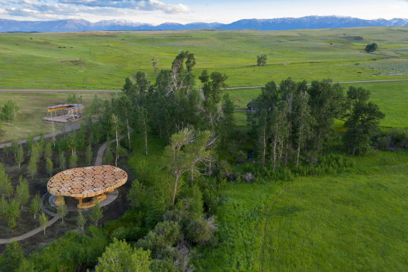 francis kéré's tippet rise pavilion offers 'a more intimate experience of its landscape'