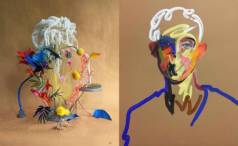 harriet parry transforms works of art into floral masterpieces