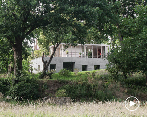 jurek brueggen + kosa architects convert stone to house that adapts to all seasons