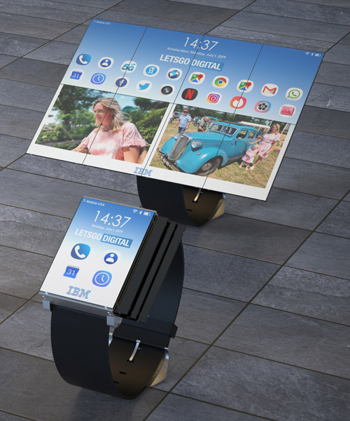 IBM patents smartwatch that folds out into a smartphone and tablet