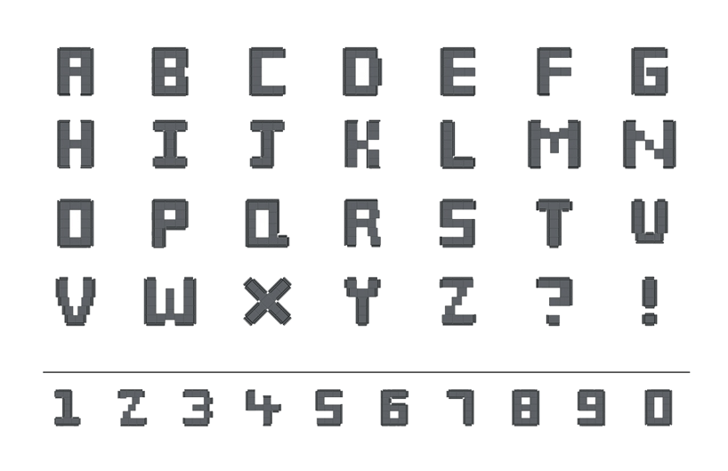 Alphabet Lore (XYZ) Pixel Art in Minecraft 