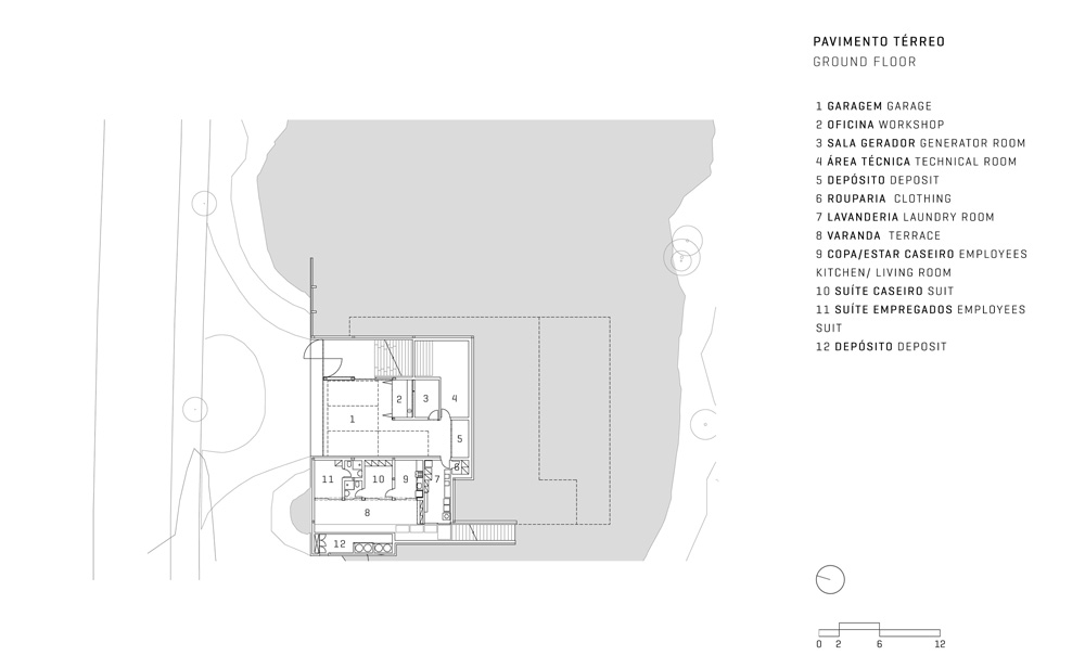 jacobsen arquitetura plans the FL house as slender transparent volume ...