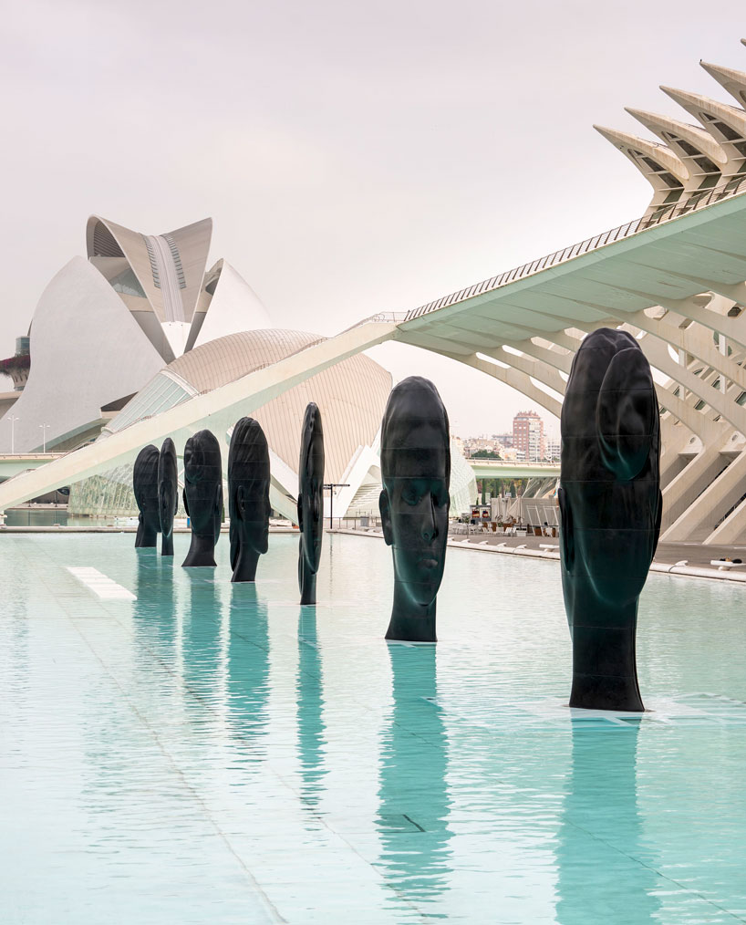 jaume plensa shows seven sculptures at calatrava city of