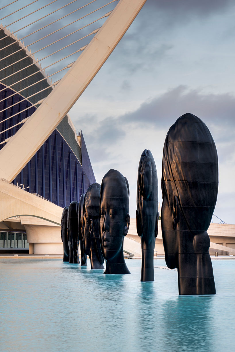 jaume plensa shows seven sculptures at calatrava city of