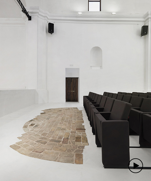 luigi valente + mauro di bona restore a historical italian church to create a theater space