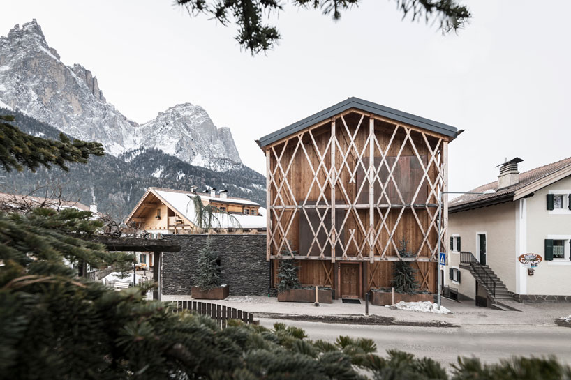 noa* designs traditional alpine mountain home with unexpected interiors