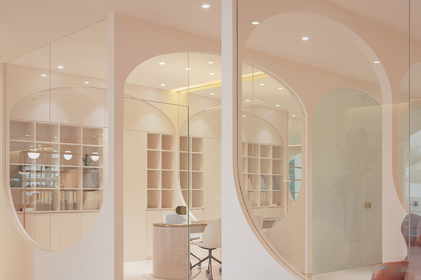 penda china designs pink caves of beauty for narcisse salons in beijing