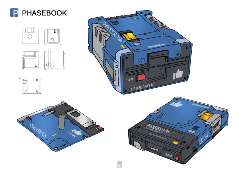 sheng lam imagines spotify,  and instagram as retro anime gadgets