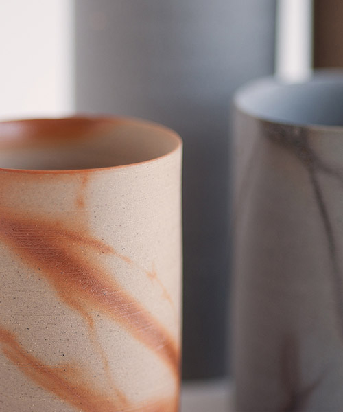 shizuka tatsuno uses japanese pottery tradition in hiiro ceramic water carafes