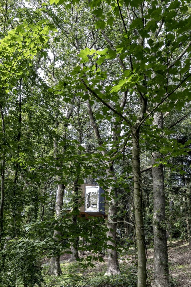 Sigurd Larsen Builds Nine Wooden Cabins For Treetop Hotel Løvtag In A 