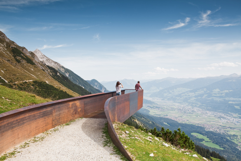 snohetta corten interventions innsbruck