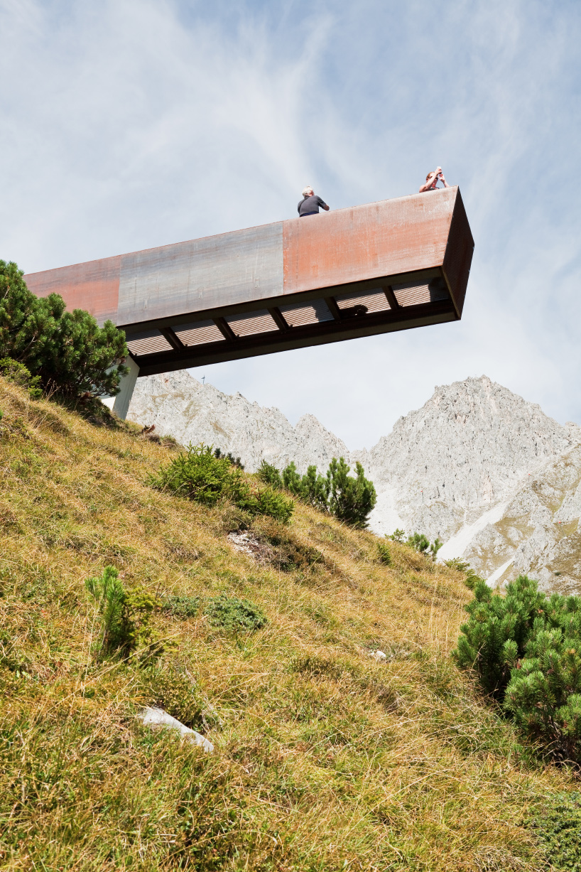 snohetta corten interventions innsbruck