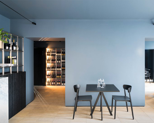 studio didea uses marble and oak parquet flooring to create restaurant interior in palermo