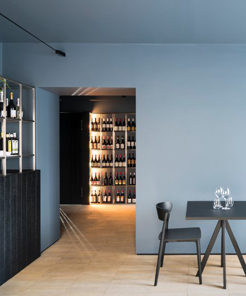 studio didea uses marble and oak parquet flooring to create restaurant interior in palermo