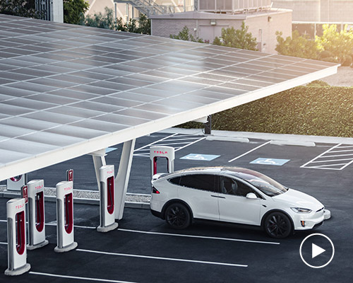 tesla opens solar-powered V3 supercharger station in las vegas