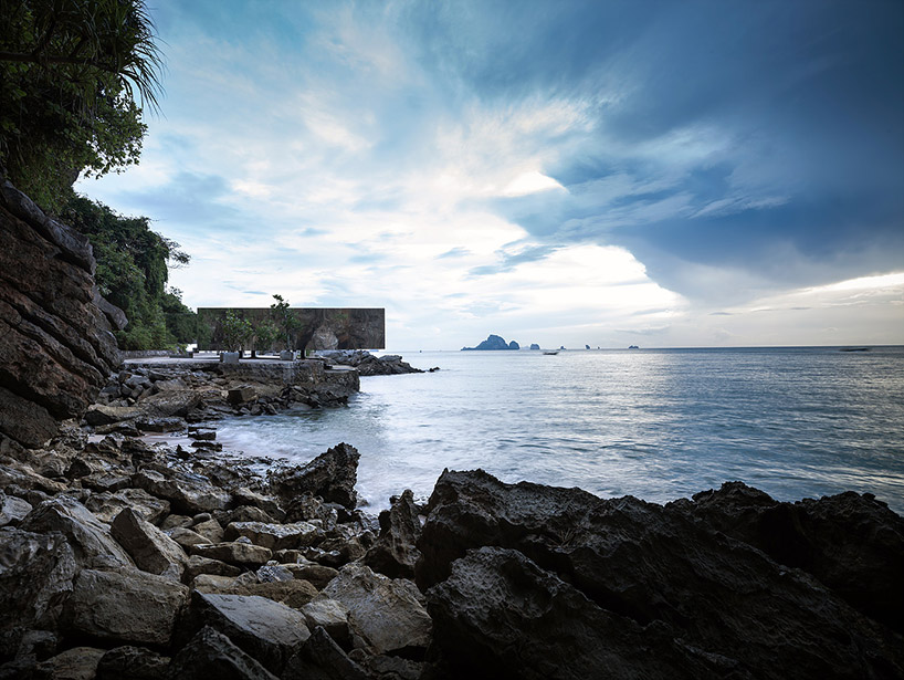 walllasia reflects thailand's beach in no sunset no sunshine pavilion designboom