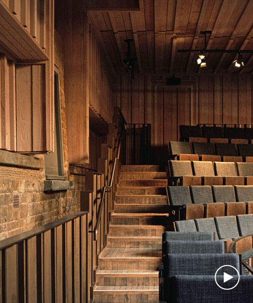 witherford watson mann builds a theater inside a 17th century stable block in the UK