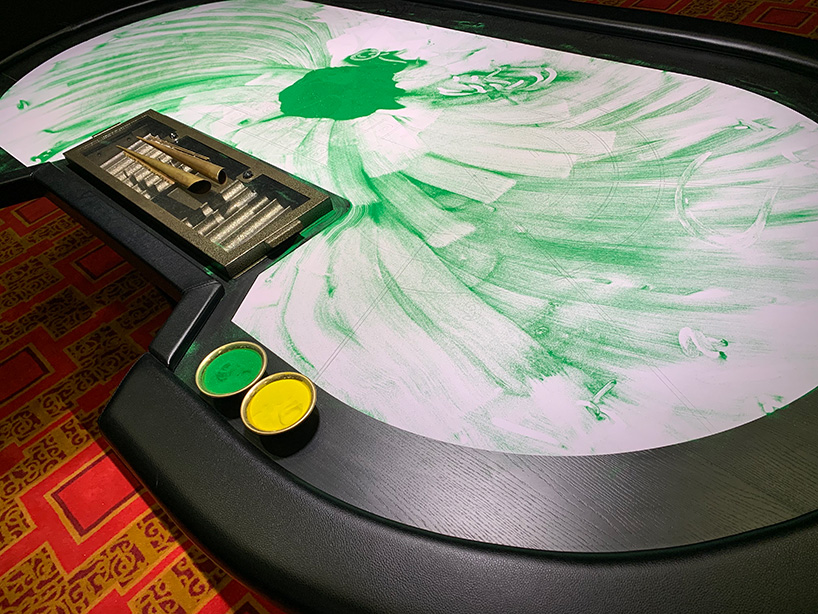 xu zhen's nirvana employs tibetan mandala tradition to create gambling tables at art basel 2019