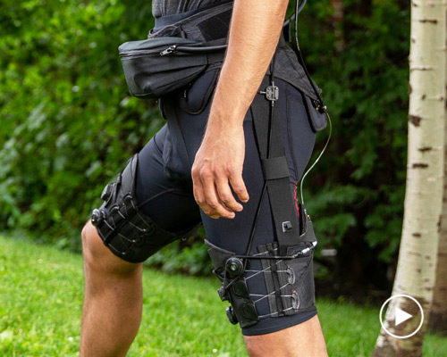 researchers reveal portable robotic exosuit that makes running + walking easier