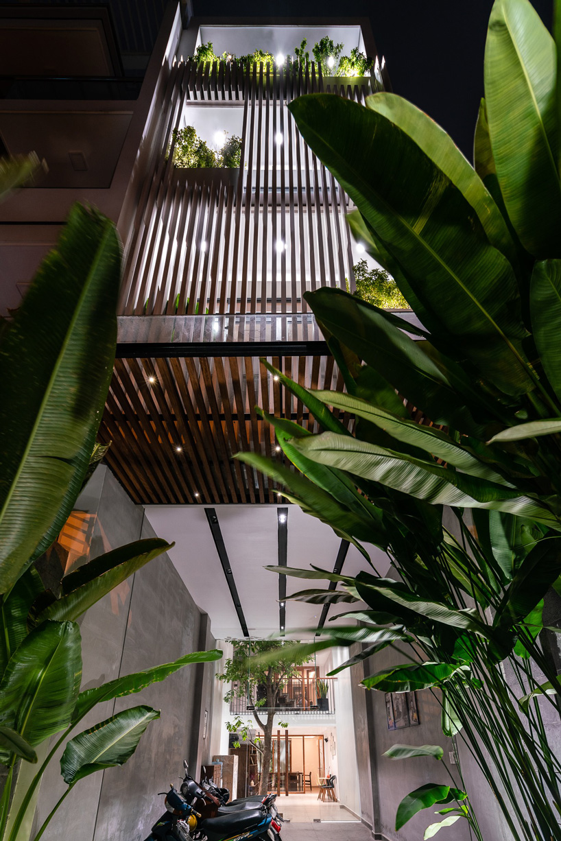 AD9 architects clads vietnamese office building in dynamic façade and greenery