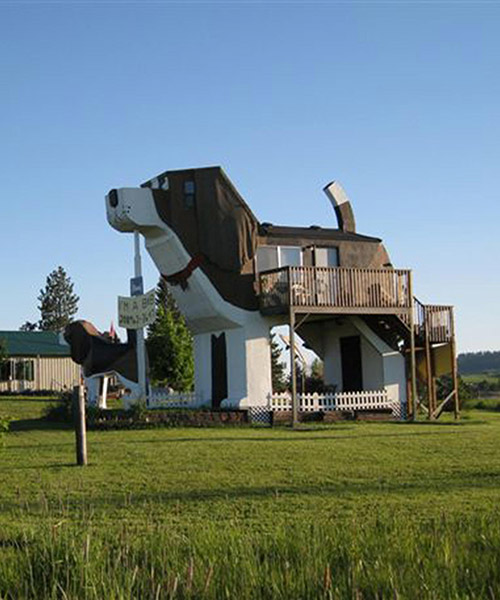 airbnb is offering a unique stay at a dog-shaped hotel in idaho
