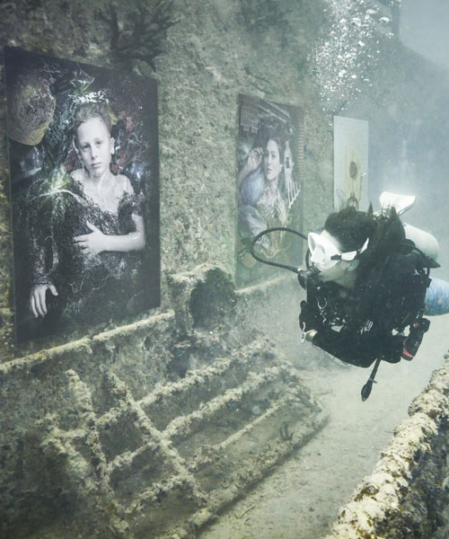 andreas franke exhibits 24 portraits under the sea to raise awareness of plastic pollution