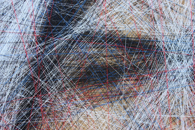 ani abakumova uses algorithms to compose portraits from thread