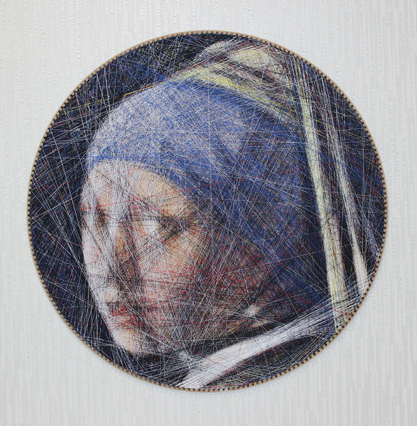 ani abakumova uses algorithms to compose portraits from thread