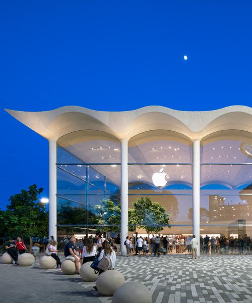 foster + partners' miami apple store references the city's nautical and architectural heritage