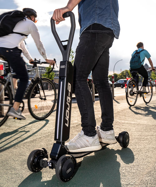 AUDI merges electric scooter with a skateboard to create e-tron