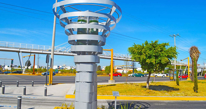BioUrban robotic tree fights pollution by performing the work of 368 real trees designboom