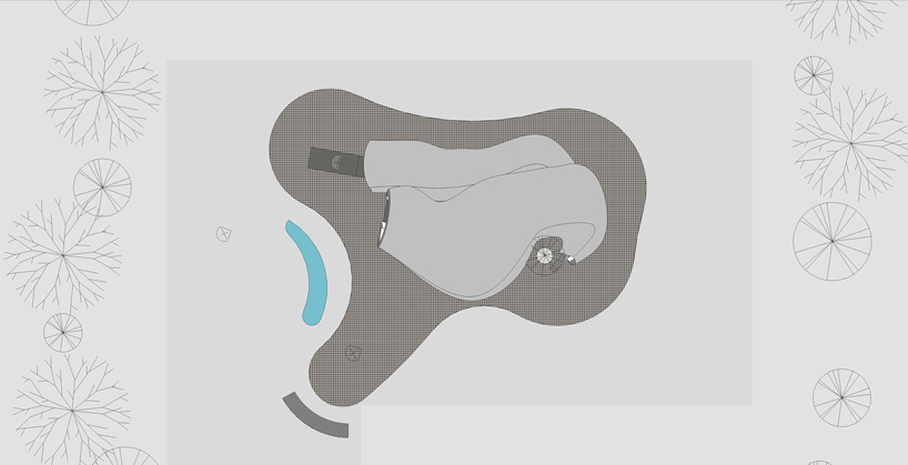 FCC arquitectura tops mato gallery in portugal with an organic, sculptural shell