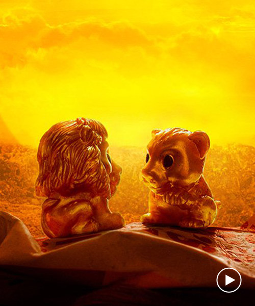 future landfill sets the lion king in rubbish to raise awareness of plastic pollution