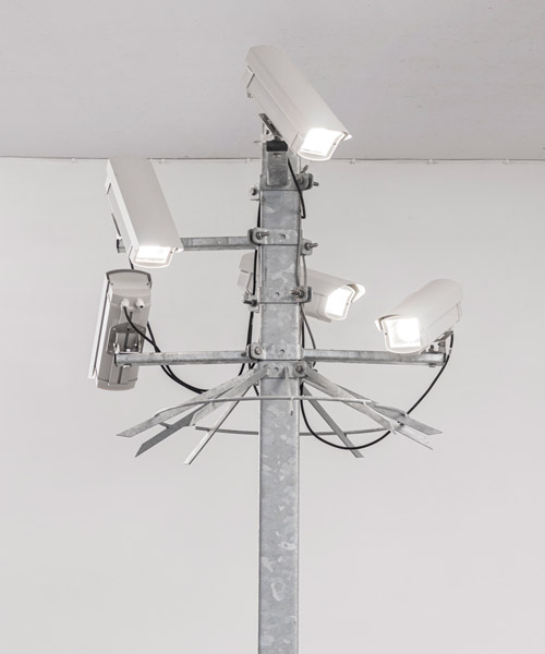 humans since 1982 transforms drones and CCTV cameras into sculptural artworks