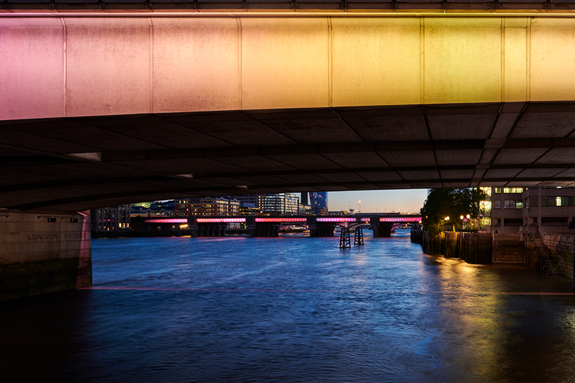 first phase of illuminated river lights up the thames in london