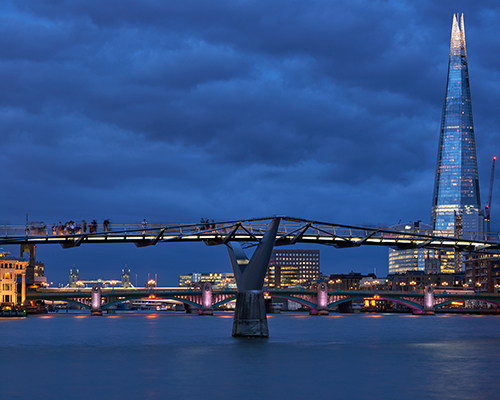 first phase of illuminated river lights up the thames in london