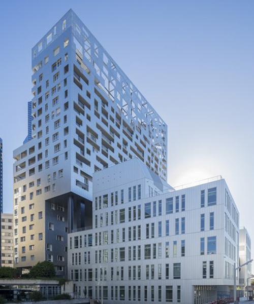 louis paillard adds perforated building to parisian financial district