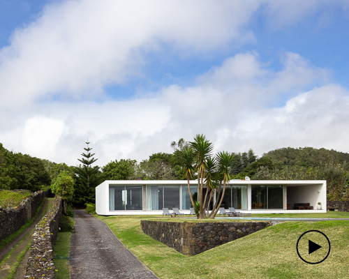 luis almedia e sousa + fernando monterio build 'villa azorea' on idyllic portuguese island