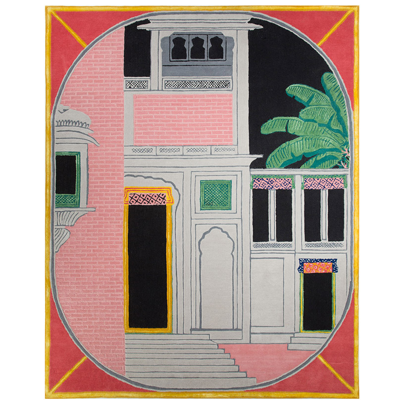 matteo cibic wunderkammer collection for jaipur rugs celebrates the pink city