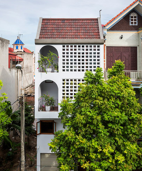 nh village architects includes rainwater collection system in vietnamese house