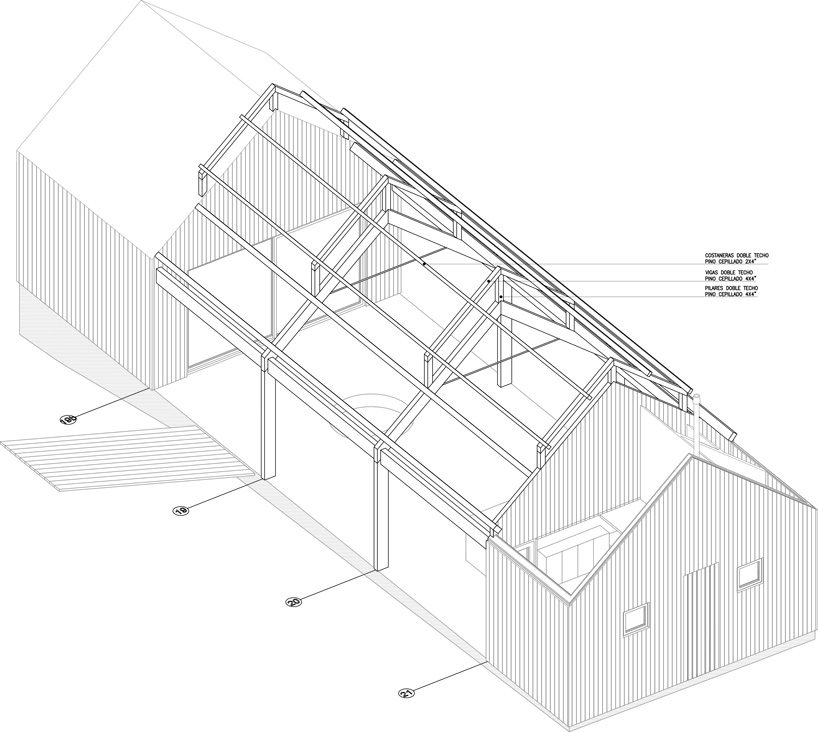 OF architects immerses the several pavilions of the mallarauco house within chilean forest