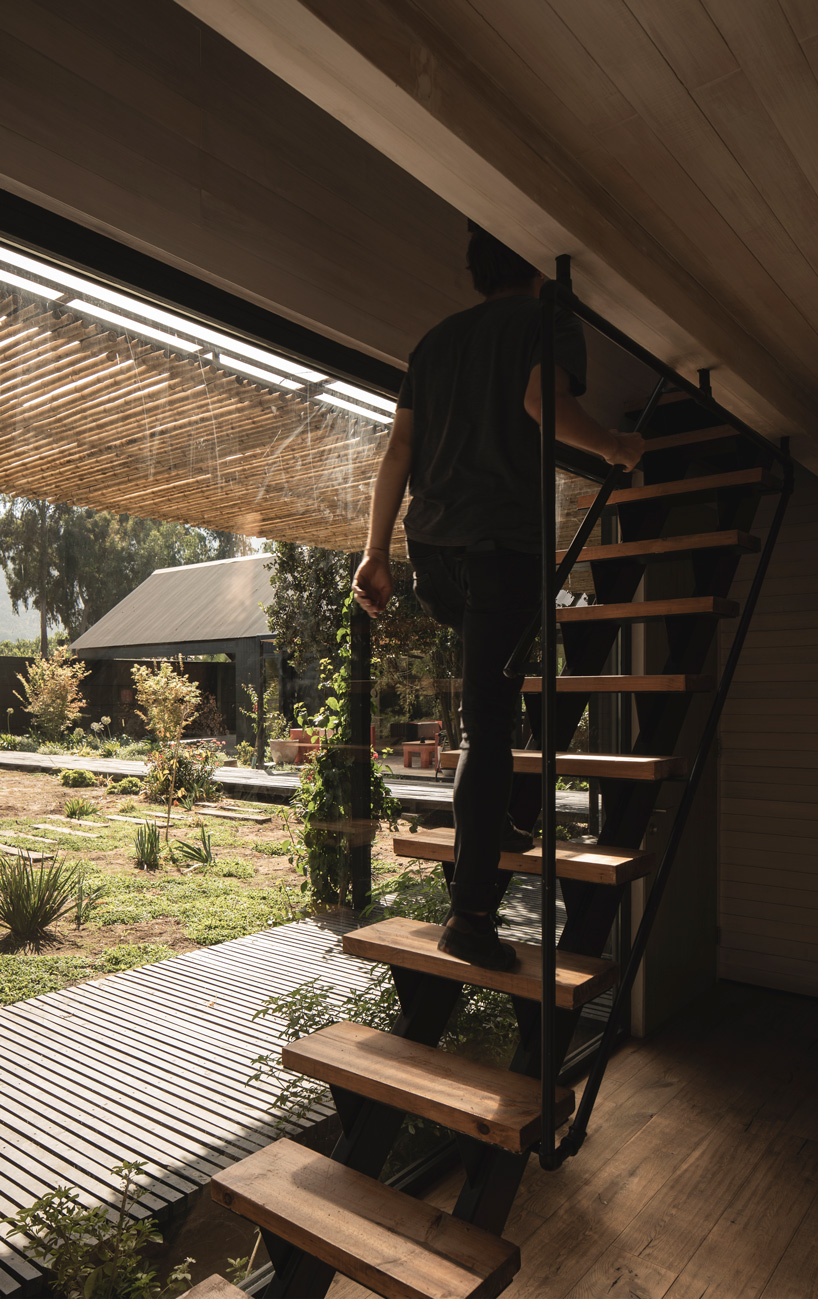 OF architects immerses the several pavilions of the mallarauco house within chilean forest