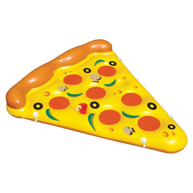 the pizza pool float is perfect for enjoying a slice of summer