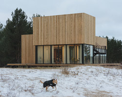 rhizome reinvents the modern villa in living room pavilion in russia